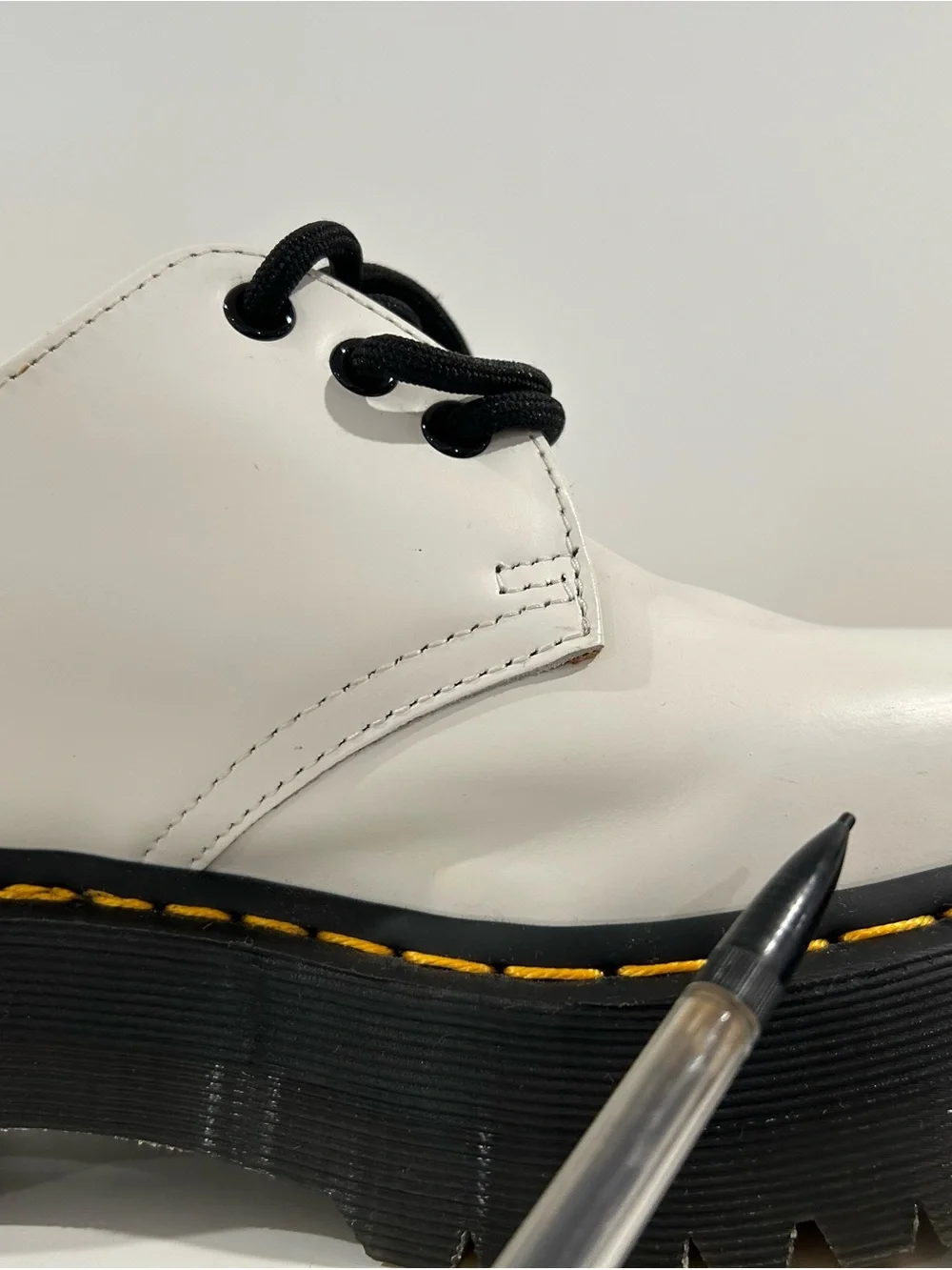 Dr. Martens 1461 Quad White Platform Oxford Shoes Women’s 8 EU 39